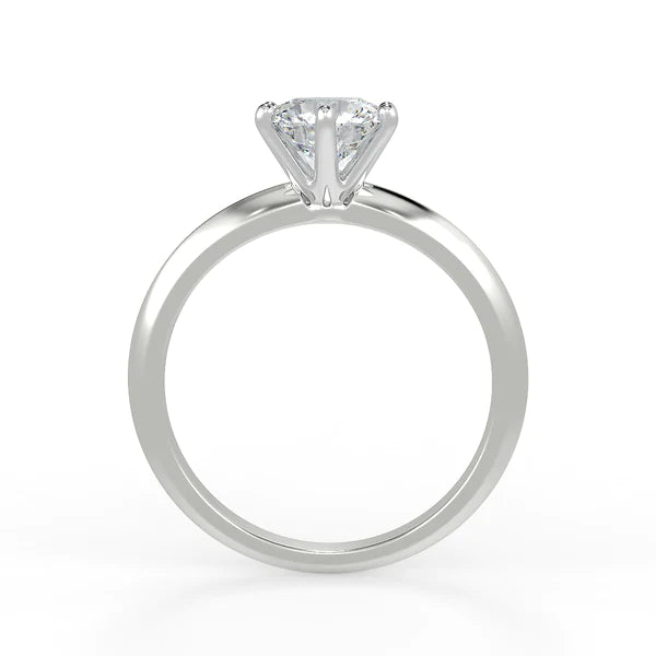 1.52ct F VS2 Round brilliant cut solitaire diamond ring