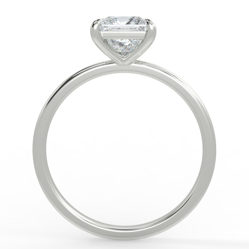 Eco 8 Princess Cut Solitaire Diamond Ring