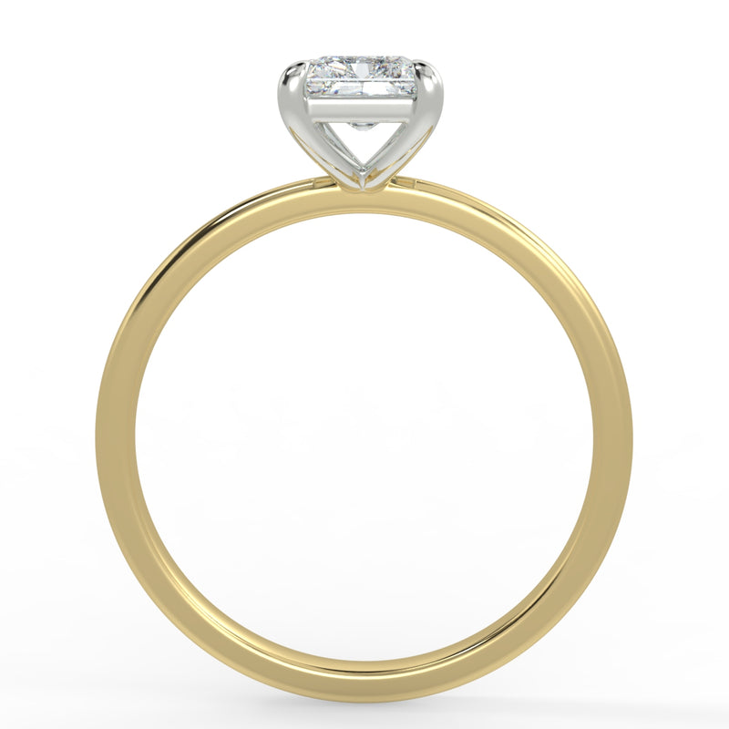Eco 2 Radiant Cut Diamond Solitaire Ring