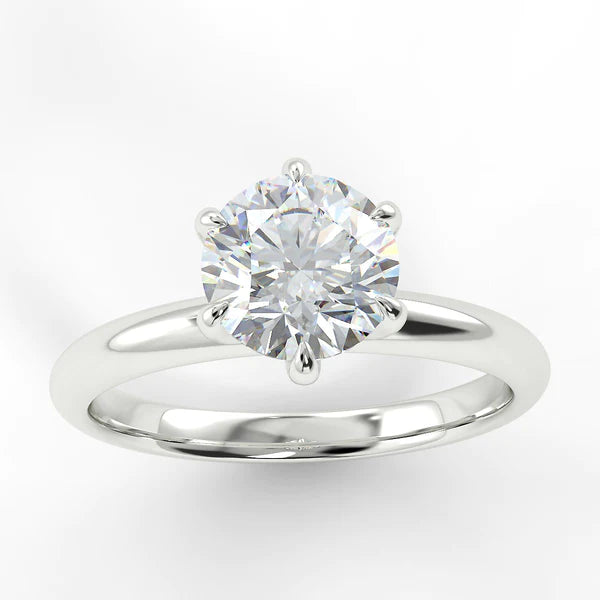 1.51ct D VS2 Round brilliant cut solitaire diamond ring