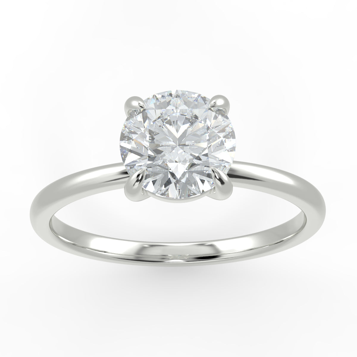 Eco 17 Round Brilliant Cut Solitaire Diamond Ring